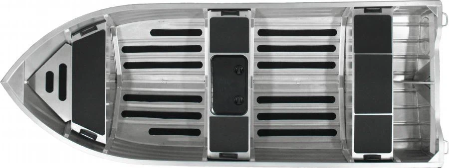 14 ft Aluminum V Hull Wide Beam Fishing Boat layout