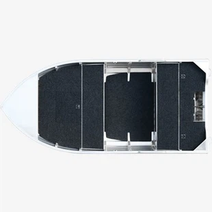 Barca da pesca con scafo a V in alluminio da 13 piedi