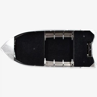 Barca da pesca con scafo a V in alluminio da 15 piedi